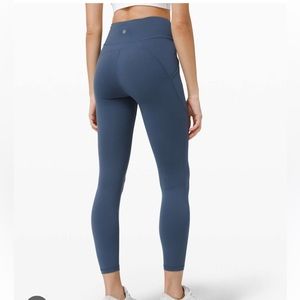 Lululemon Blue Leggings with Pockets 🦋